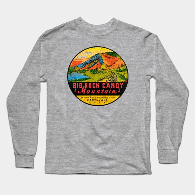 Big Rock Candy Mountain Long Sleeve T-Shirt by Midcenturydave